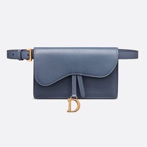 Dior Blue Leather Belt Bag